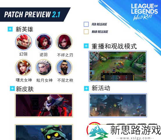 英雄联盟手游2.1版本会上线哪些英雄-LOL手游2.1版本上线英雄一览