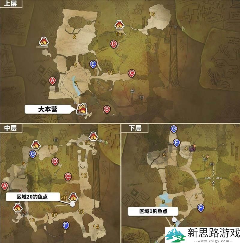 怪猎荒野钓鱼点列表 - 如何快速找到怪猎荒野的所有钓鱼位置